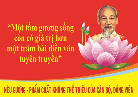 Nêu gương – Trách nhiệm và đạo lý người cán bộ của Đảng.